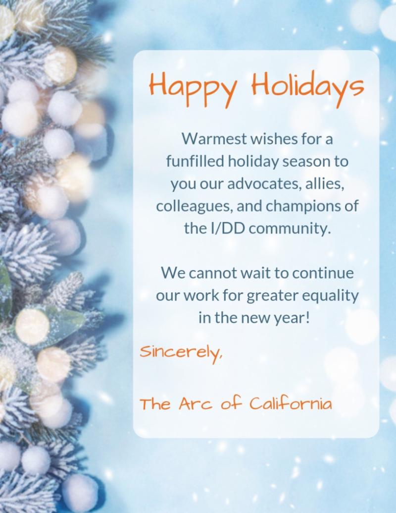 A Holiday Message from Our Team