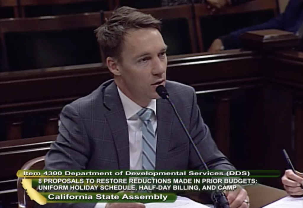 CALIFORNIA ASSEMBLY DISCUSSES CRITICAL ISSUES IMPACTING PEOPLE WITH I/DD