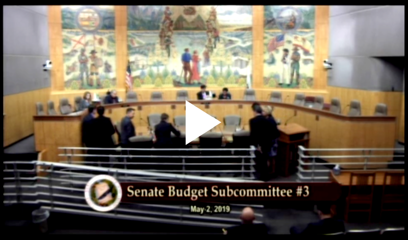 California State Senate Budget Subcommittee
