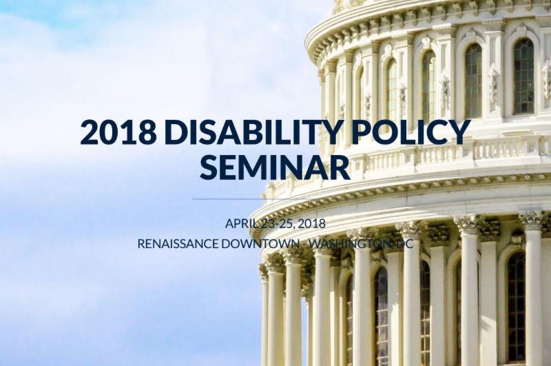 Attend the 2018 Disability Policy Seminar