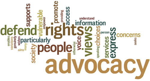 advocacy word cloud
