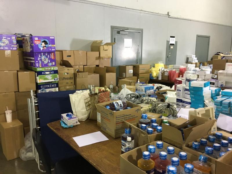 An abundance of donations were given by local residents and supplies were purchased by the state.