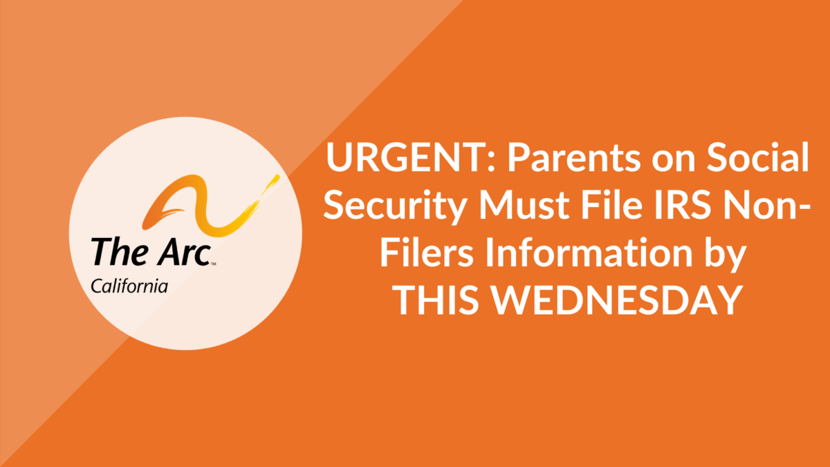 URGENT: Parents on Social Security Must File with the IRS by  4/22/2020
