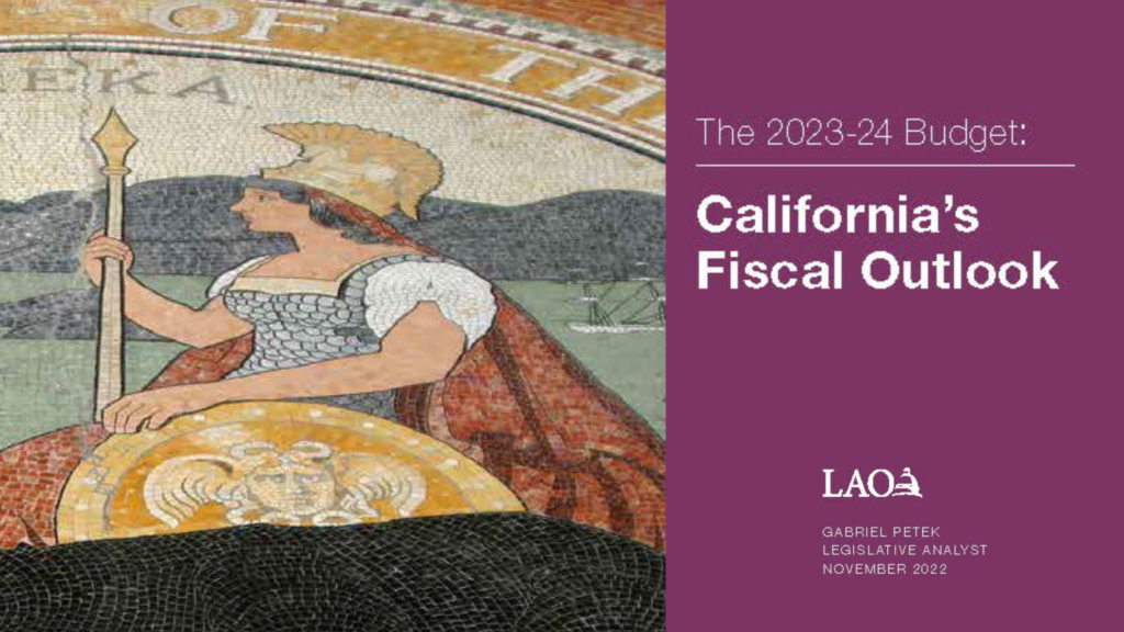 Legislative Analysts Office Releases Californias Fiscal Outlook For The 2023 24 State Budget 9790