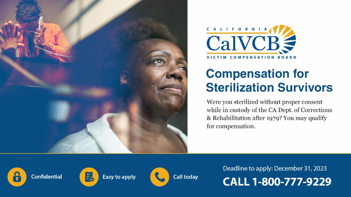 Compensation for Sterilization Survivors by the California Victim Compensation Board