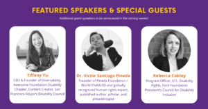 Featured Speakers Tiffany Yu, Dr. Victor Santiago Pineda and Rebecca Cokley