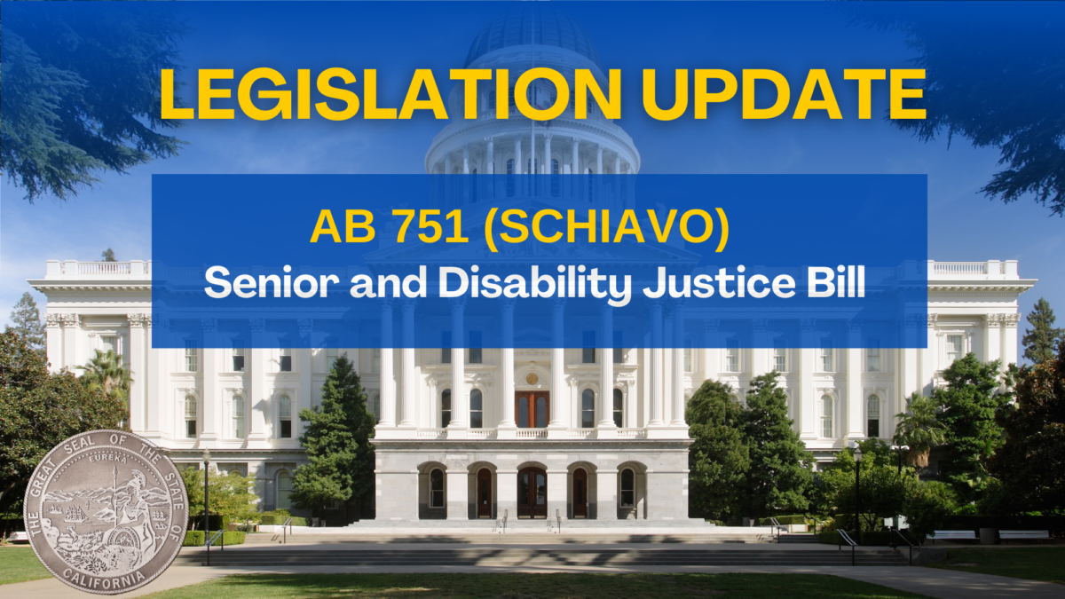Senior and Disability Justice Bill Goes to Governor
