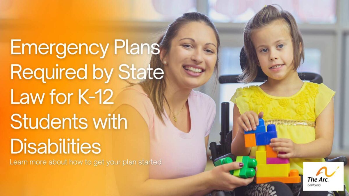 Emergency Plan required for K-12 students with disabilities