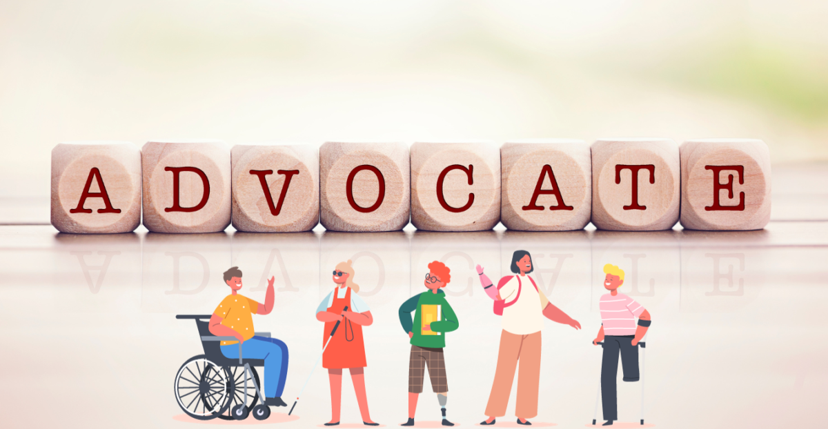 Image with the word Advocate spelled out in block letters