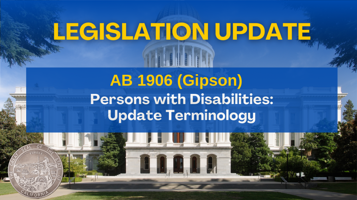 New Legislation Would Drop Misleading Disability Language from State Law