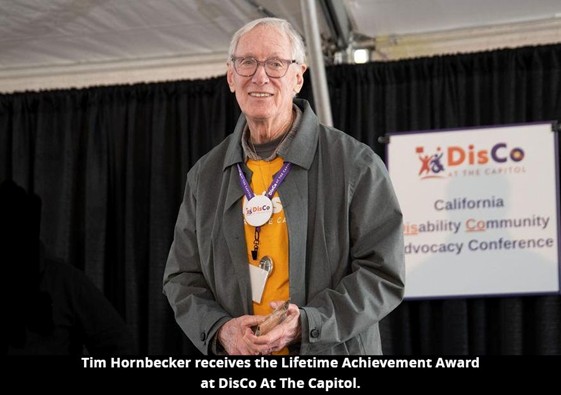 Tim Hornbecker accepting award