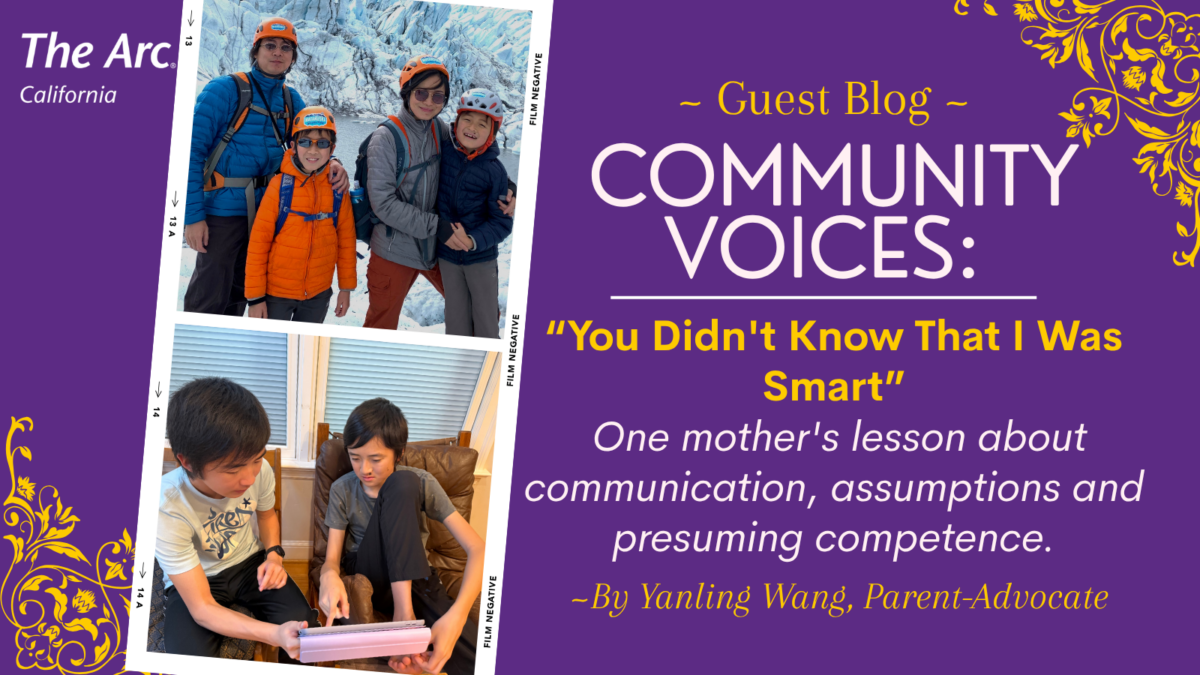 Community Voices: You didn't know that I was smart" by Yanling Wang, parent advocate