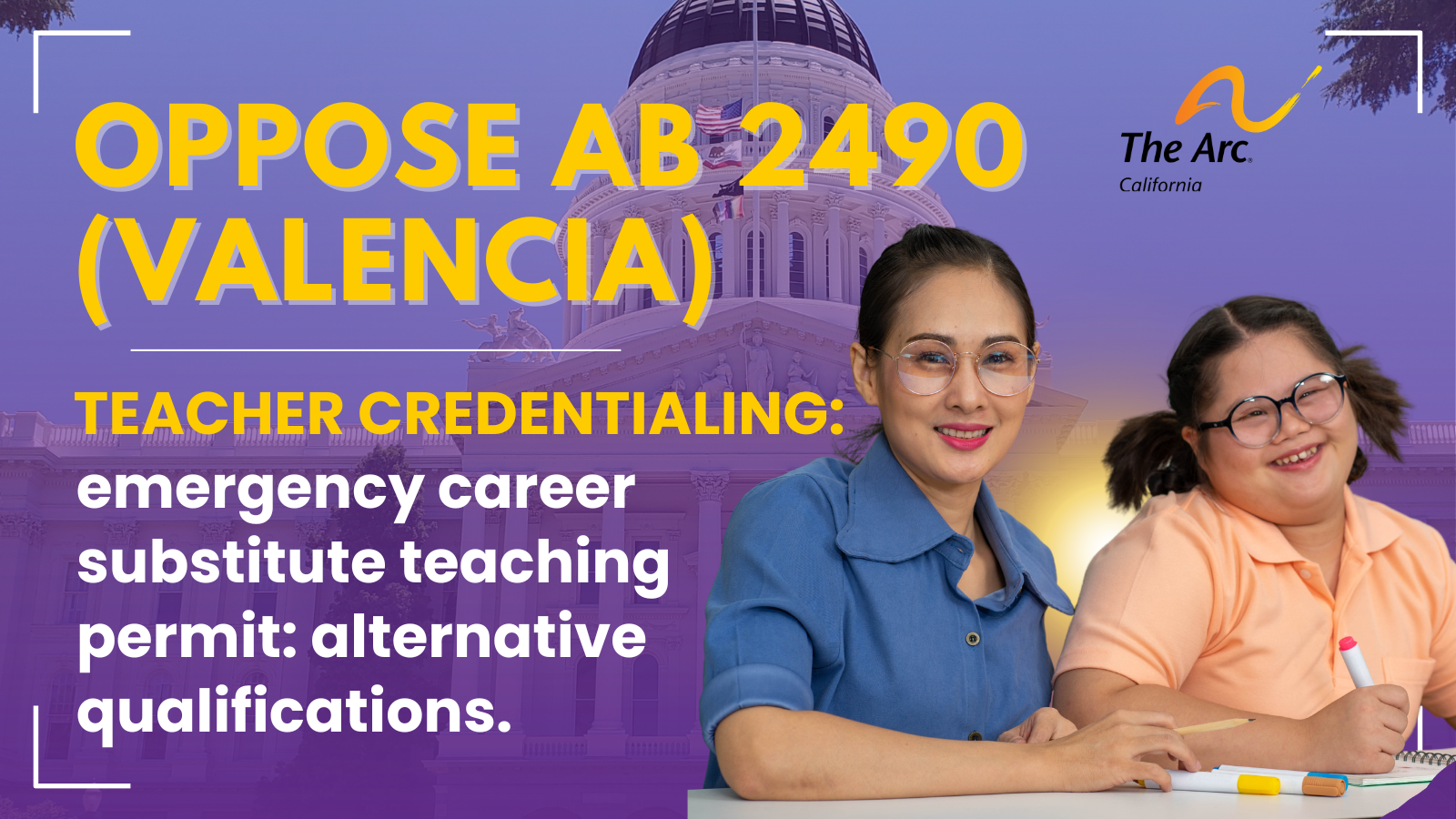 Oppose AB 2490 (Valencia) the Teacher Credentialing bill