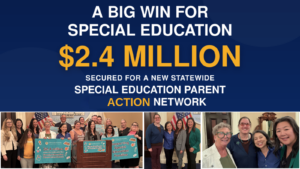 A Big Win for Special Education! $2.4 Million for a new statewide Special Education Action Network.